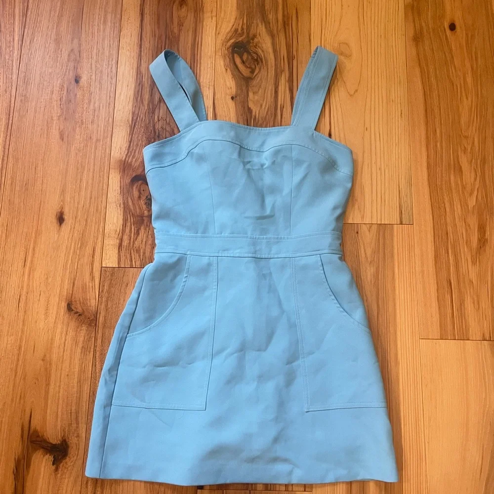 Amanda Uprichard Light Blue Mini Dress - Picture 1 of 3